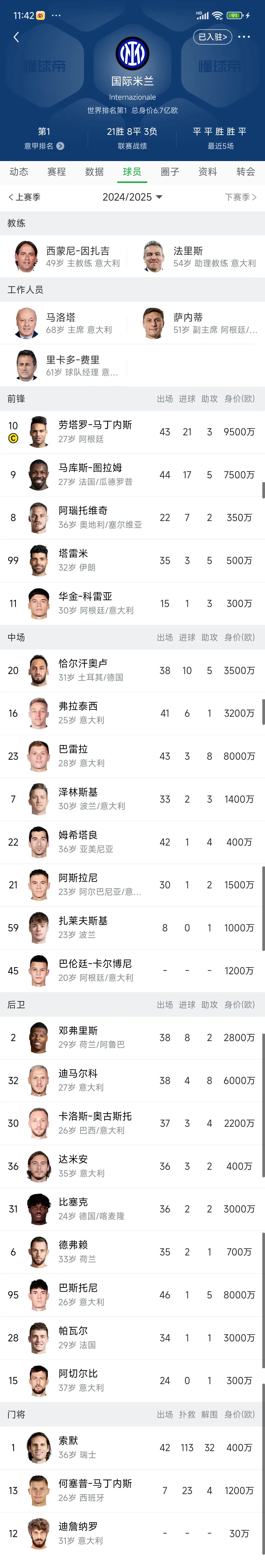 国际米兰连续胜利，稳定积分榜前列